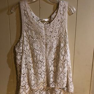 Lace Cream Top